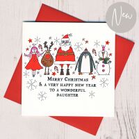 <!-- 005--> Merry Christmas Daughter Card