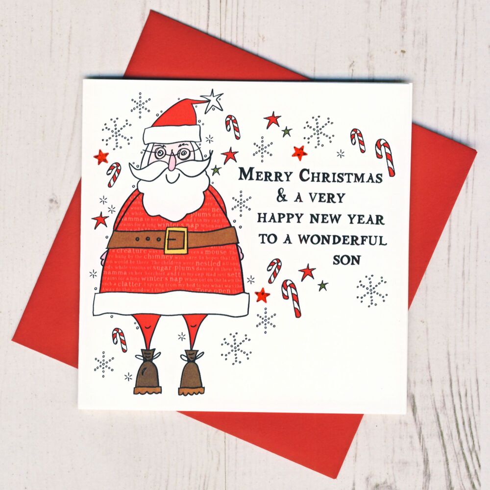 <!-- 016--> Merry Christmas Son Card