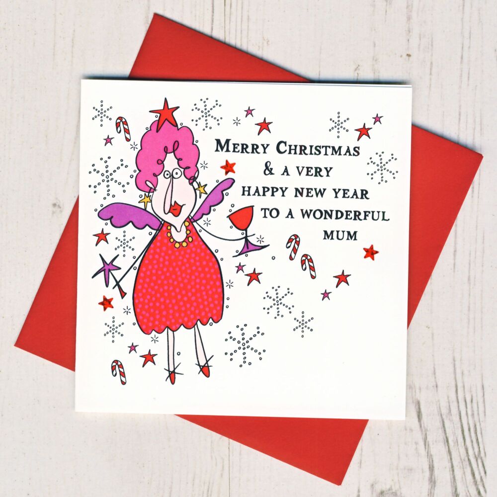 <!-- 004--> Merry Christmas Mum Card