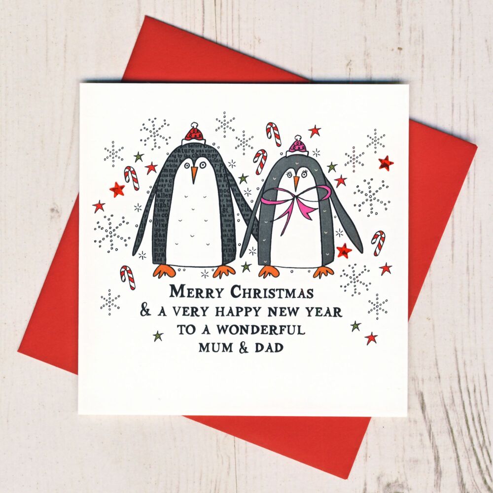 <!-- 004--> Merry Christmas to Mum & Dad Card