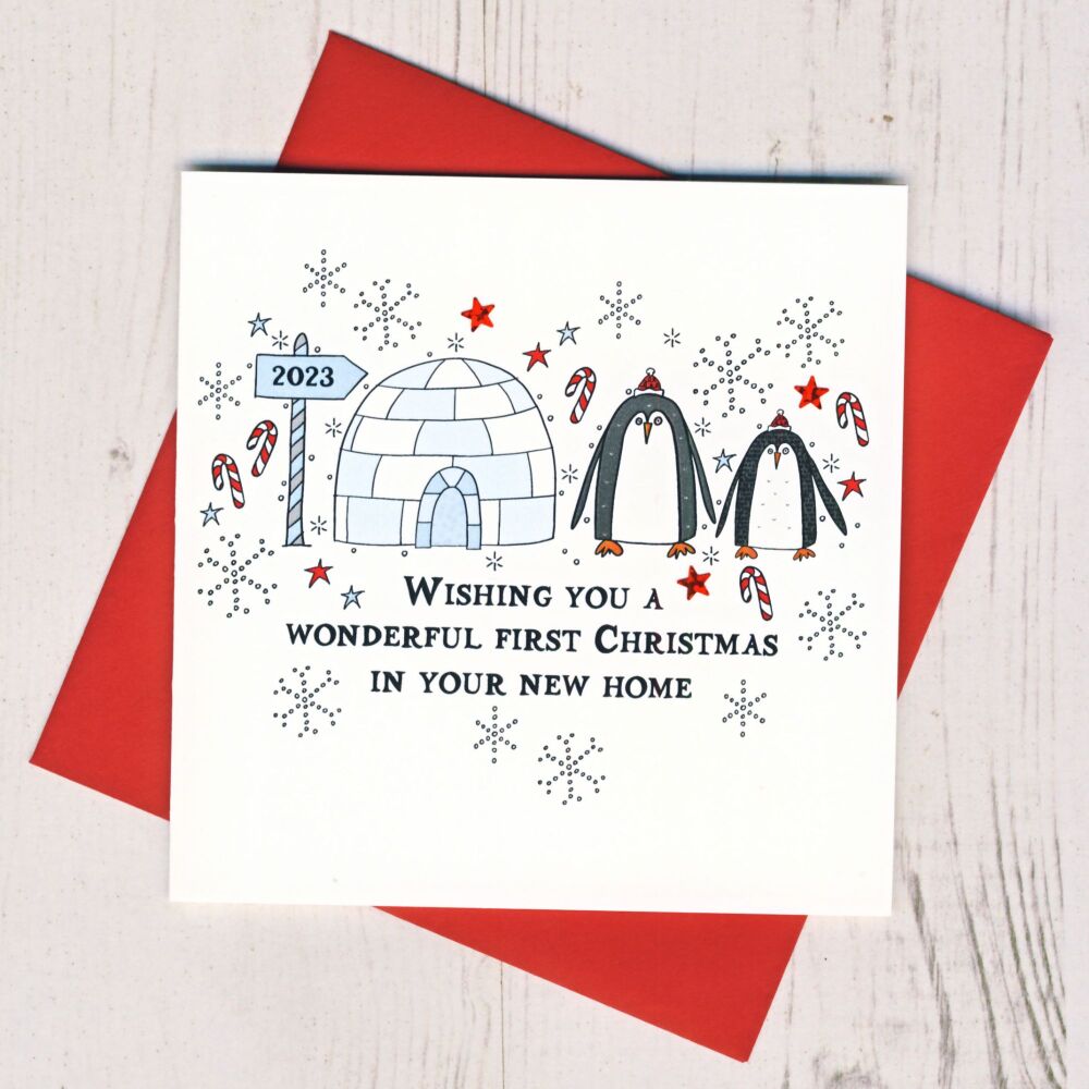  Wishing You a Wonderful Christmas In Your New Home Card