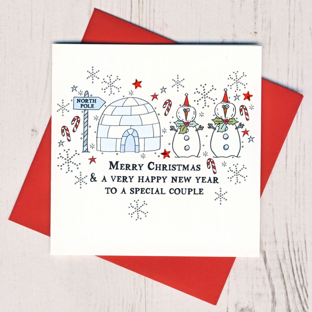 <!-- 005--> Merry Christmas to a Special Couple Card