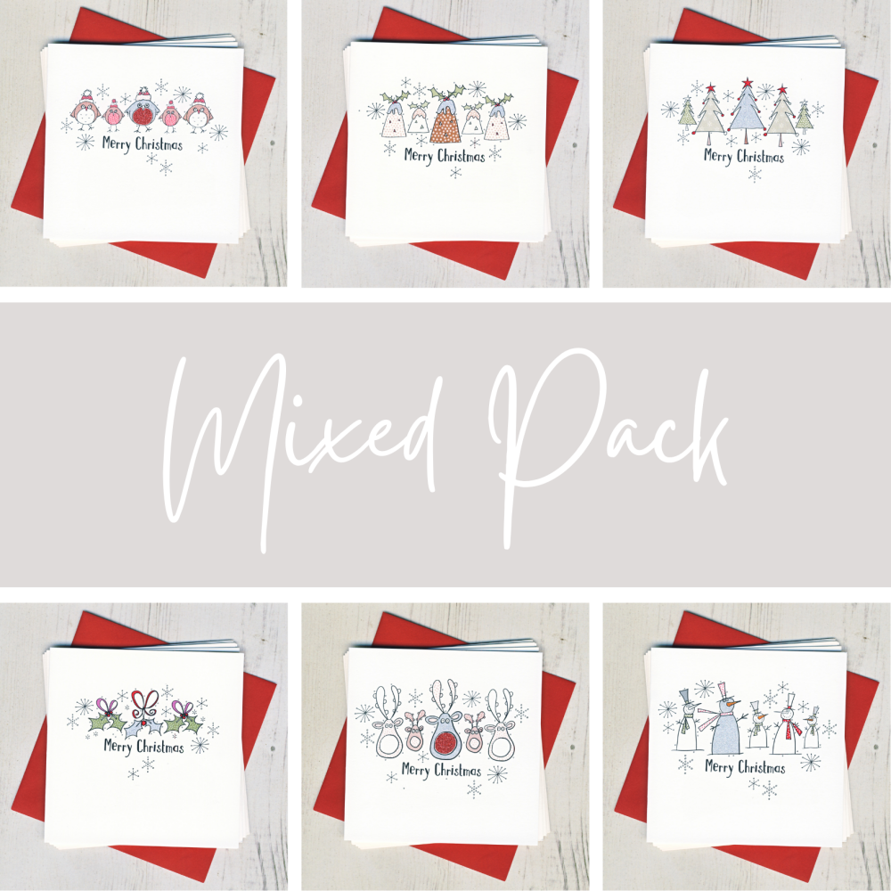 <!-- 006 -->Mixed Pack of Six Christmas Cards