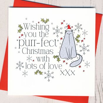 Wishing You The Purr-fect Christmas Card