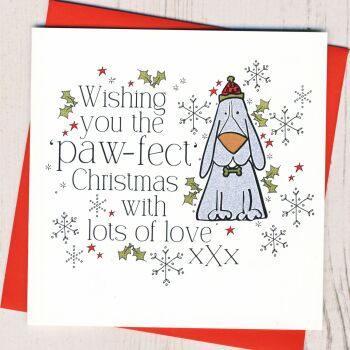 Wishing You The Paw-fect Christmas Card