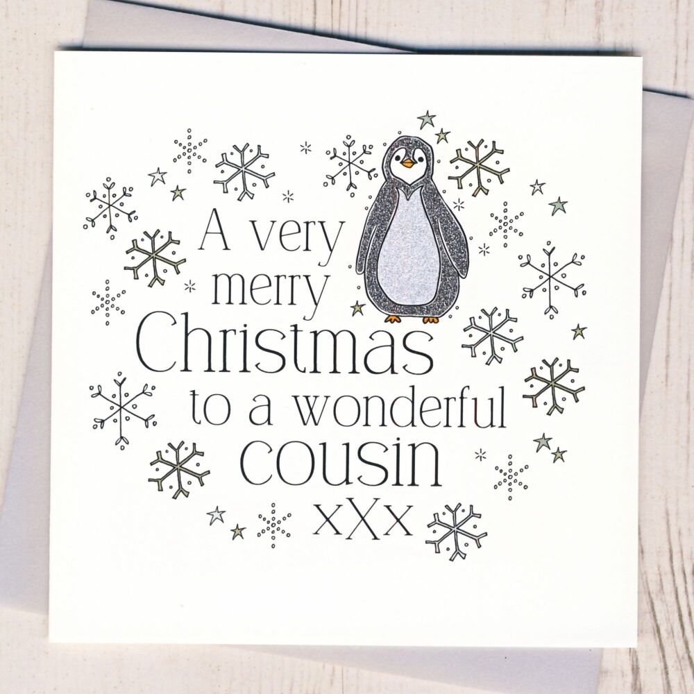 <!-- 007-->Wonderful Cousin Christmas Card
