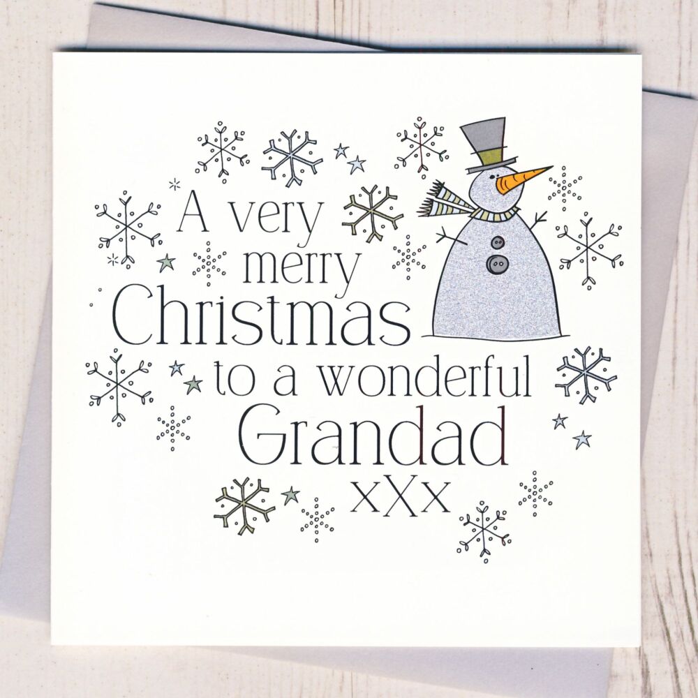 <!-- 006-->Wonderful Grandad Christmas Card