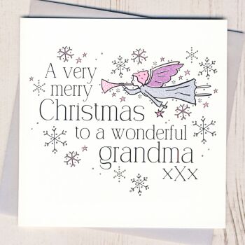 Wonderful Grandma Christmas Card