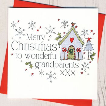 Wonderful Grandparents Christmas Card