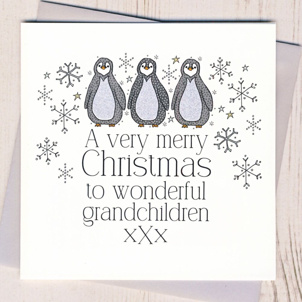 <!-- 006-->Wonderful Grandchildren Christmas Card