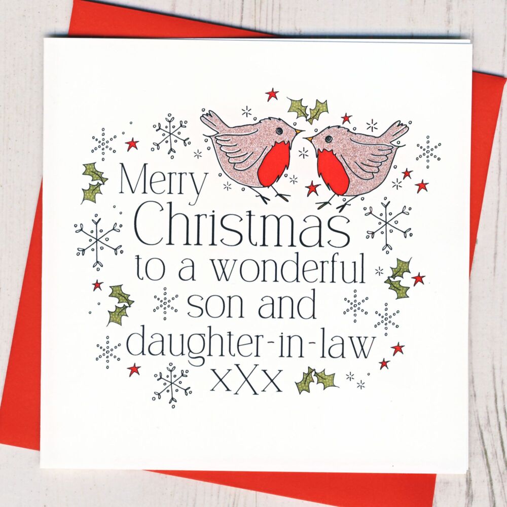 <!-- 037-->Wonderful Son & Daughter In Law or Partner Christmas Card