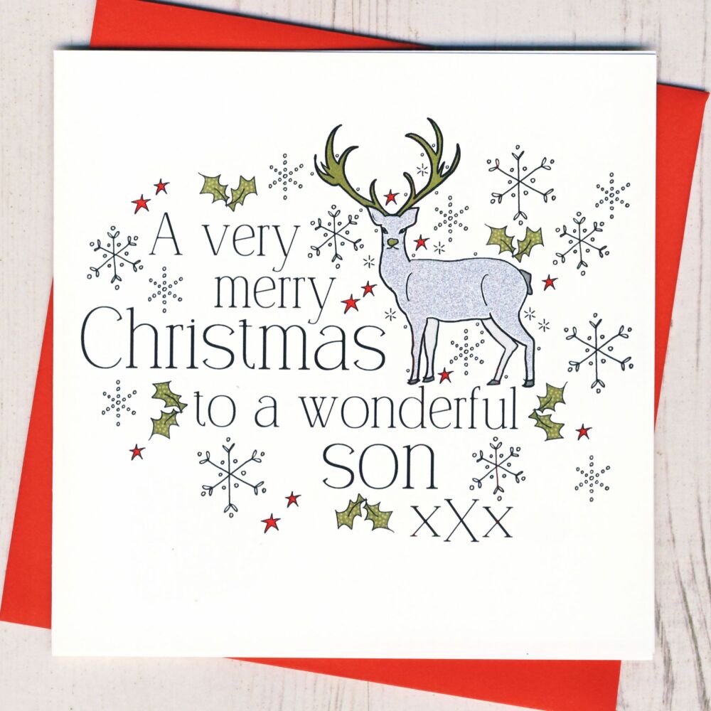 <!-- 015-->Wonderful Son Christmas Card