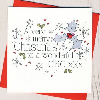 Wonderful Dad Christmas Card