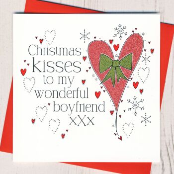 Wonderful Boyfriend Christmas Card