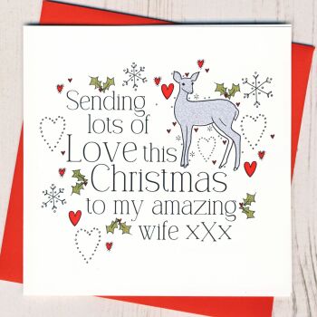 Wonderful Wife Christmas Card