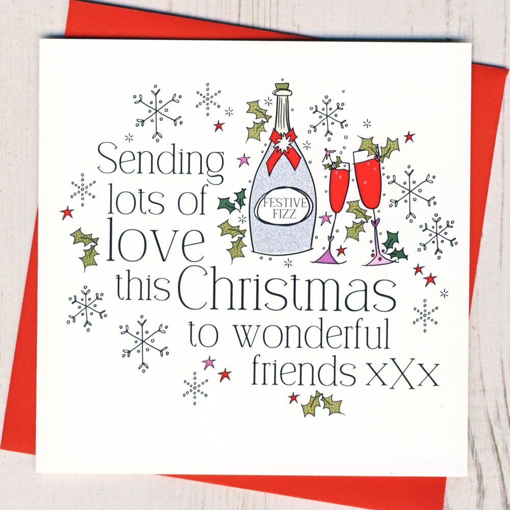 <!-- 004-->Wonderful Friends Christmas Card