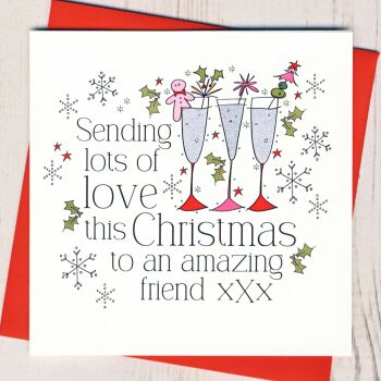 Amazing Friend Christmas Card