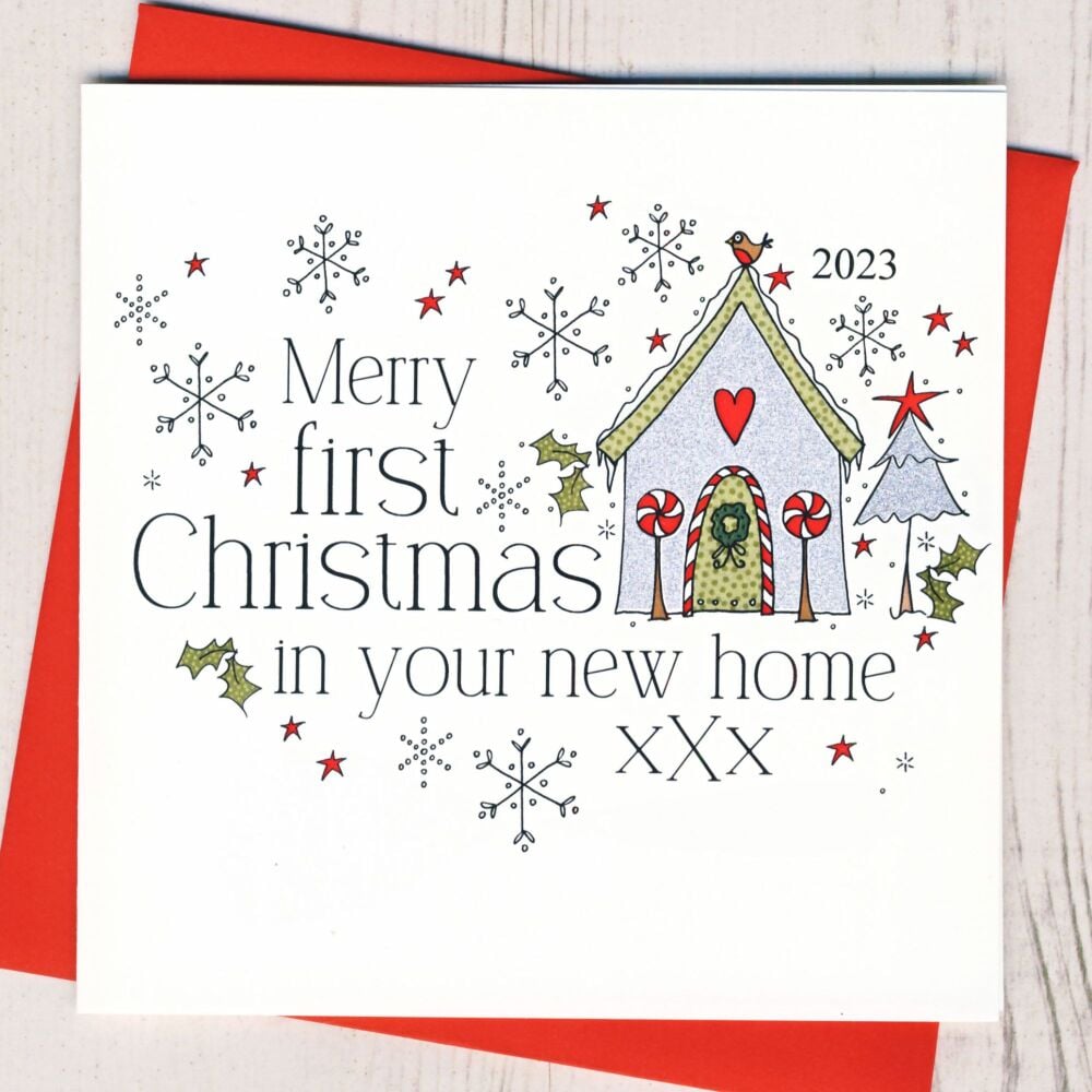 <!-- 006-->Merry 1st Christmas In Your New Home Card