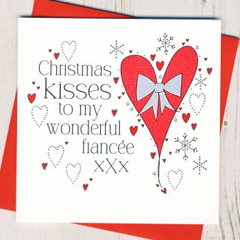 Wonderful Fiancee Christmas Card