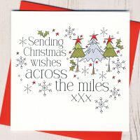 <!-- 004-->Sending Christmas Wishes Across The Miles Card