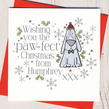Wishing You The Paw-fect Christmas Card