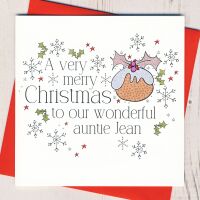 <!-- 010-->Personalised Christmas Pudding Card