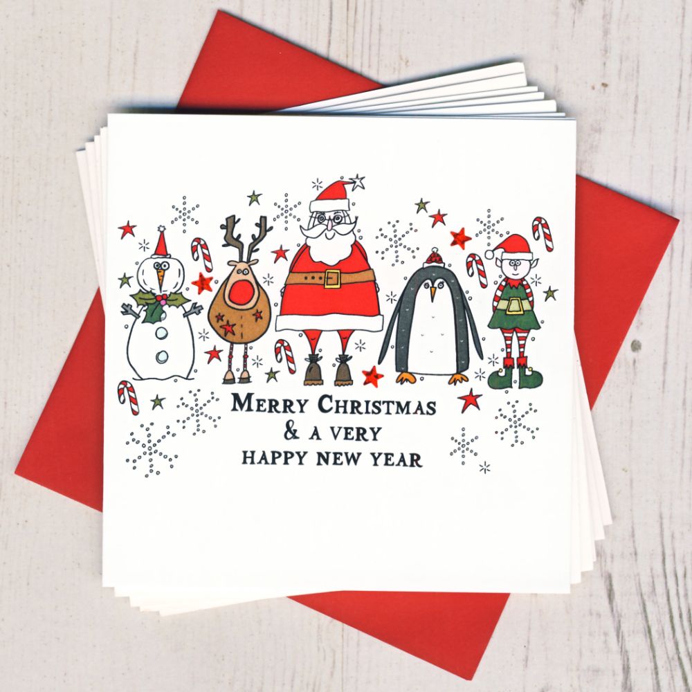 <!-- 004 -->Pack of Five Christmas Cards