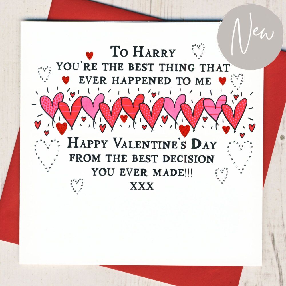 <!-- 000 -->Personalised You're The Best Valentine's Card