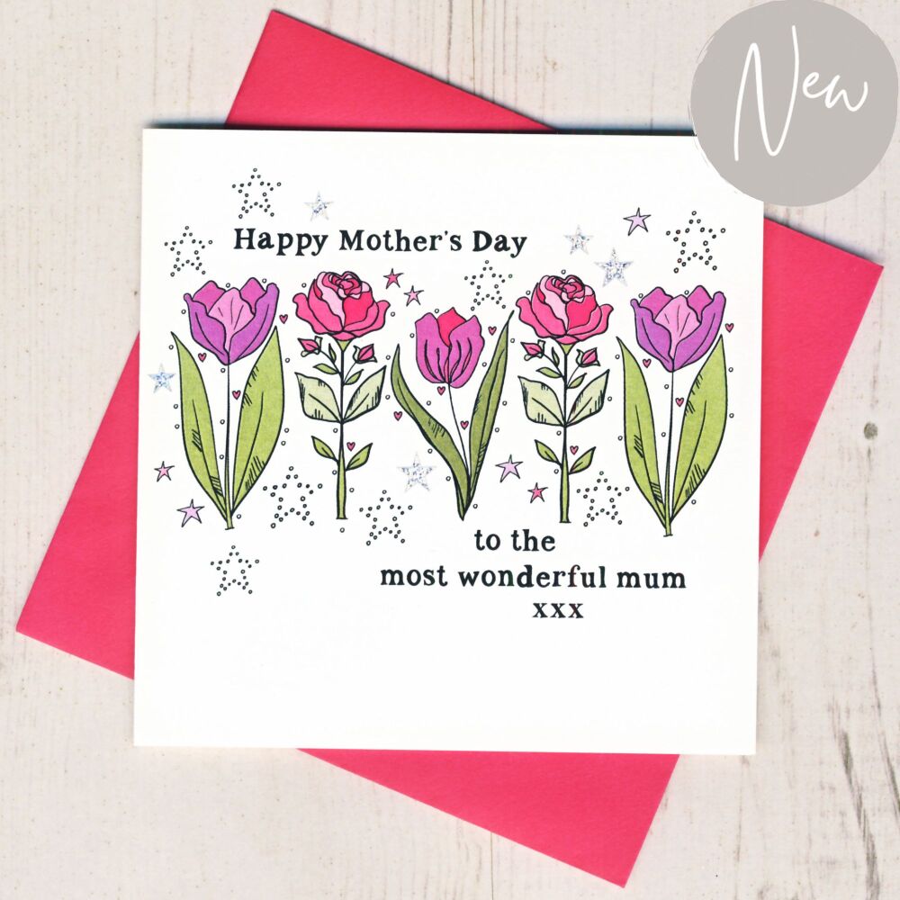 <!-- 005 -->Floral Mother's Day Card