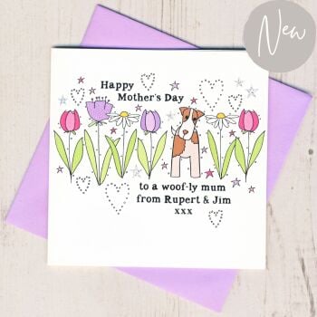 Personalised Woof-ly Mum Mother's Day Card