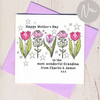 Personalised Grandma Mother's Day Card