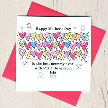 Personalised Kindest Best Mummy Mother's Day Card