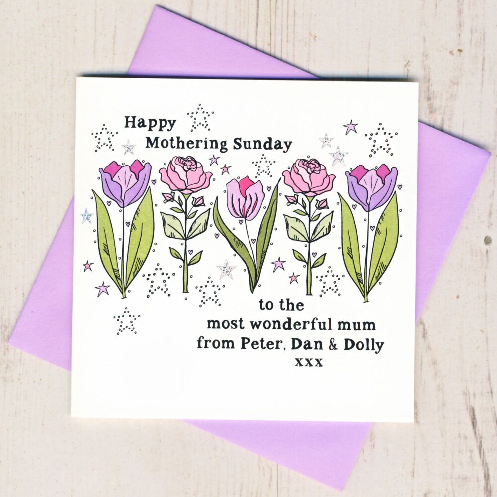 <!-- 038 -->Personalised Mothering Sunday Card