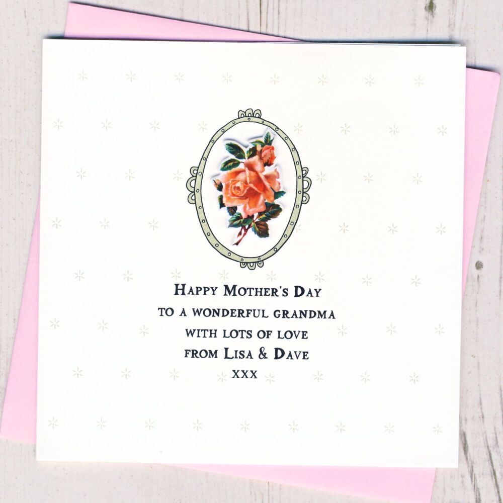 <!-- 043 -->Personalised Grandma Mother's Day Card