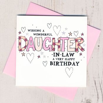 Daughter-in-law Birthday Card