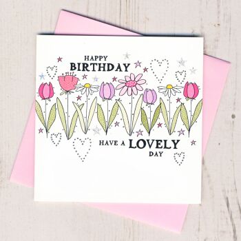  Floral Birthday Card