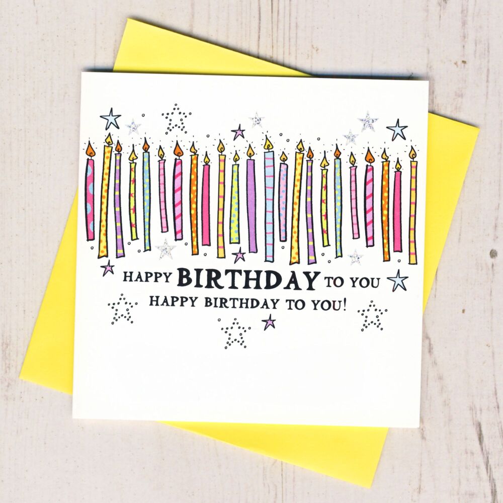  Candles Happy Birthday To You Card