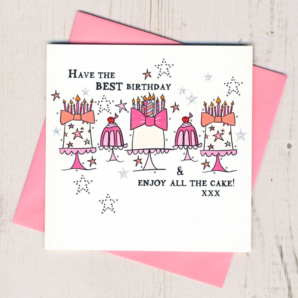  Birthday Cakes Card