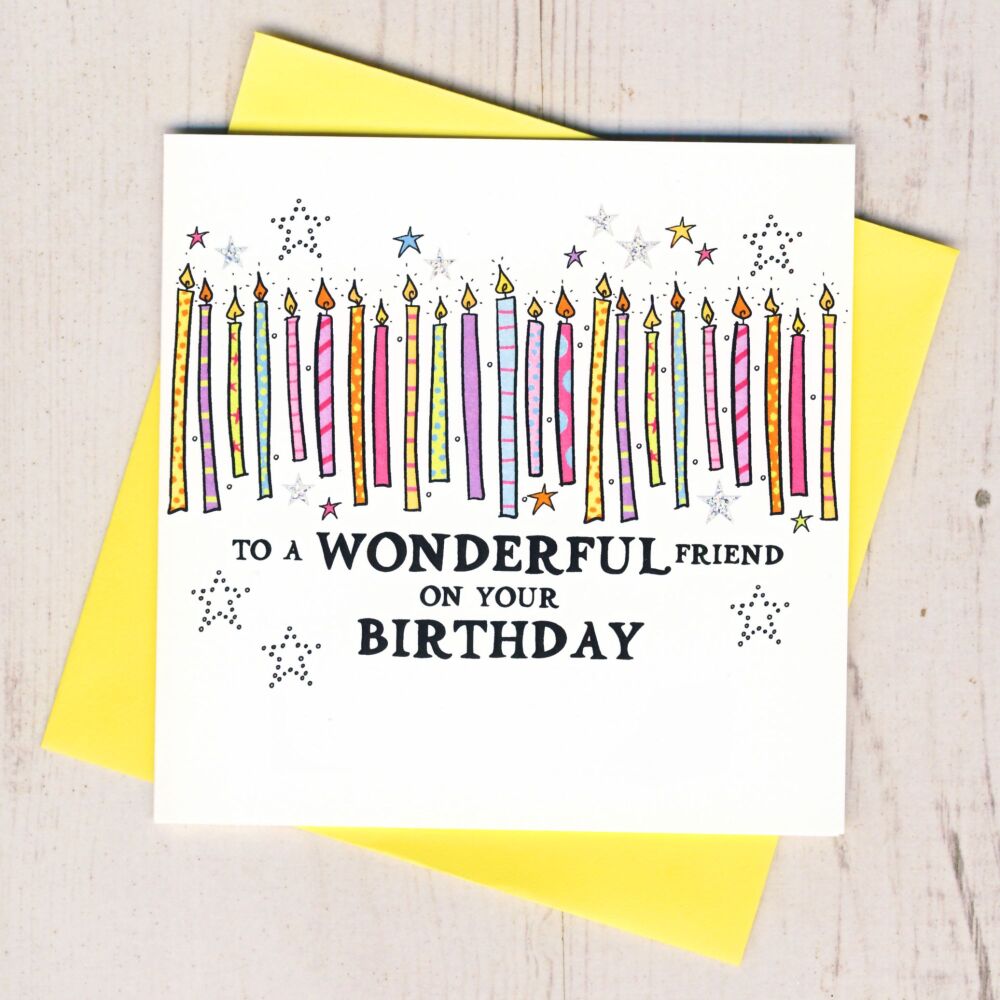  Wonderful Friend Birthday Card