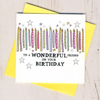  Wonderful Friend Birthday Card