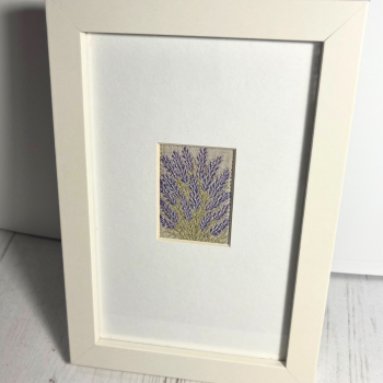  Framed Lavender Embroidery