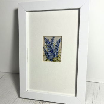  Framed Campanula Embroidery