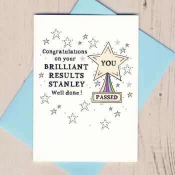  Personalised Brilliant Results Card