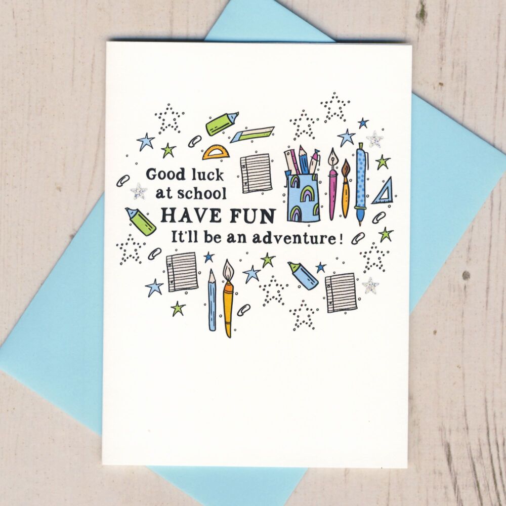 <!-- 000 --> Good Luck At School Card