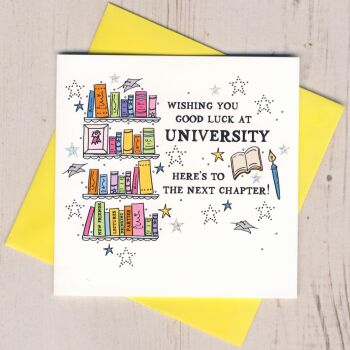  Good Luck At University Card