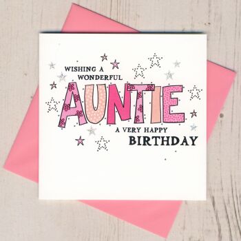 Auntie Birthday Card