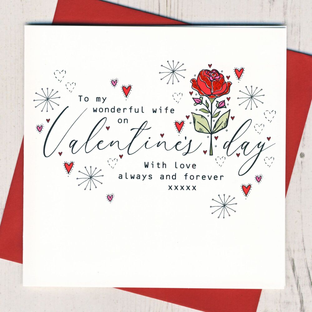 <!-- 000  -->Wonderful Wife Valentines Card
