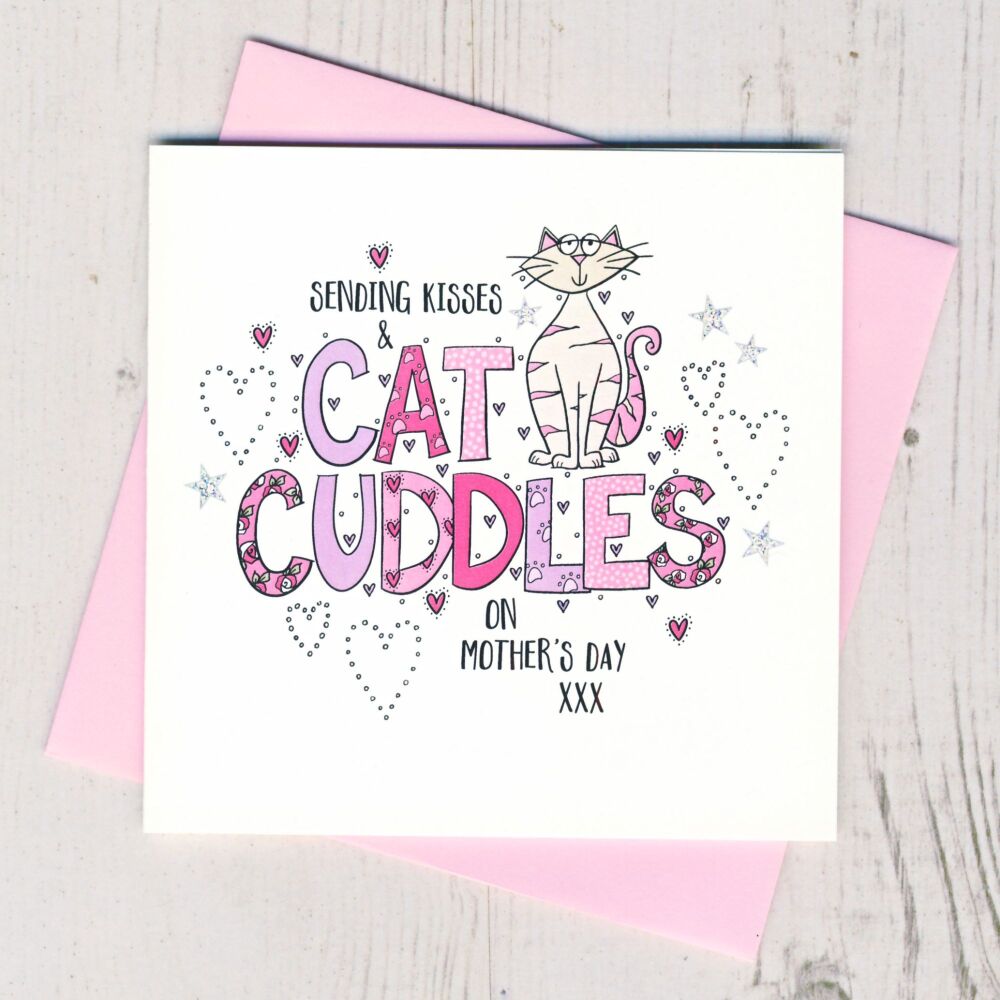 <!-- 034 -->Cat Cuddles Mother's Day Card