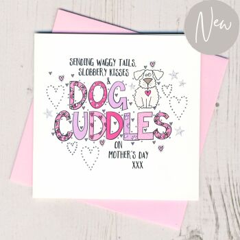 Dog Cuddles Mother's Day Card