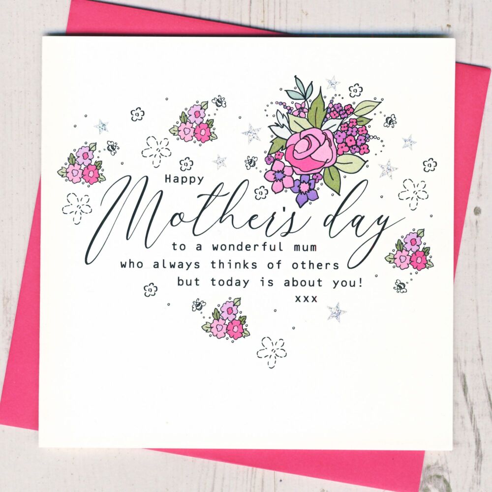 <!-- 045 -->Floral Mother's Day Card